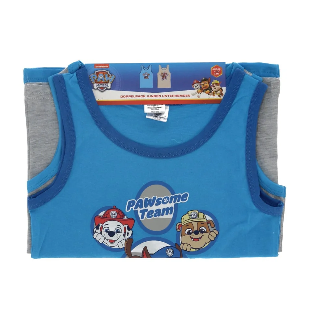 Hlýrabolir Hvolpasveit grár/ljósblár (2stk) - Image 2