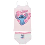 Nærfatasett Stitch bleikt og hvítt