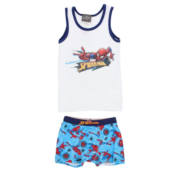 18_73cf Nærfatasett Spiderman Hvítt